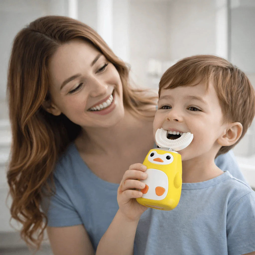 CEPILLO DE DIENTES ELÉCTRICO PARA NIÑOS (CABEZA EN FORMA DE U)