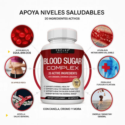 BLOOD SUGAR COMPLEX | CONTROL GLUCÉMICO CON INGREDIENTES NATURALES