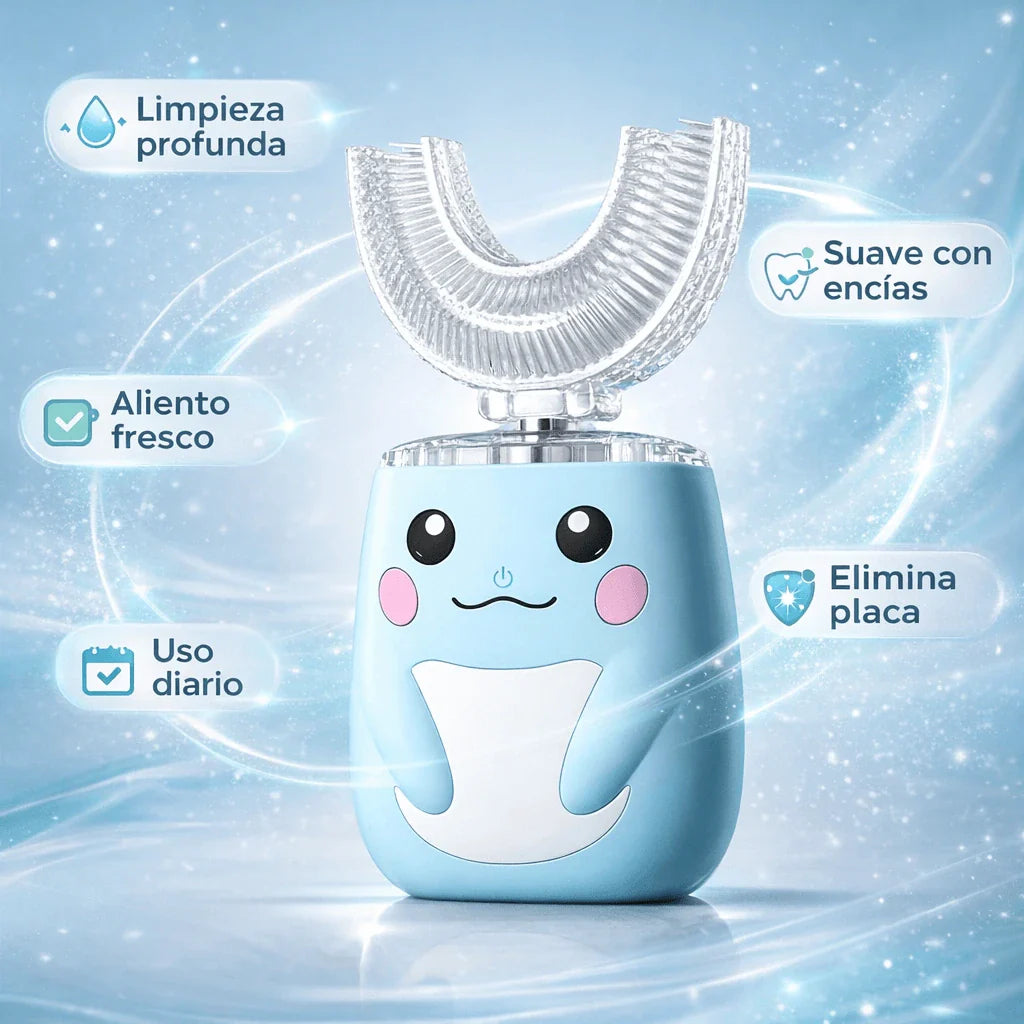 CEPILLO DE DIENTES ELÉCTRICO PARA NIÑOS (CABEZA EN FORMA DE U)