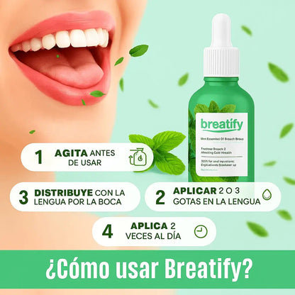 BREATIFY® GOTAS PARA UN ALIENTO FRESCO PAGA 1 Y RECIBE 2