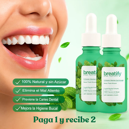 BREATIFY® GOTAS PARA UN ALIENTO FRESCO PAGA 1 Y RECIBE 2